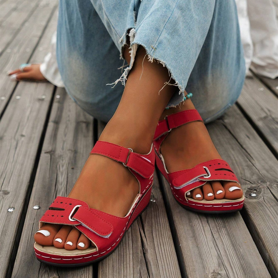 Nolwenn - Comfortable and Elegant Sport Wedge Sandals