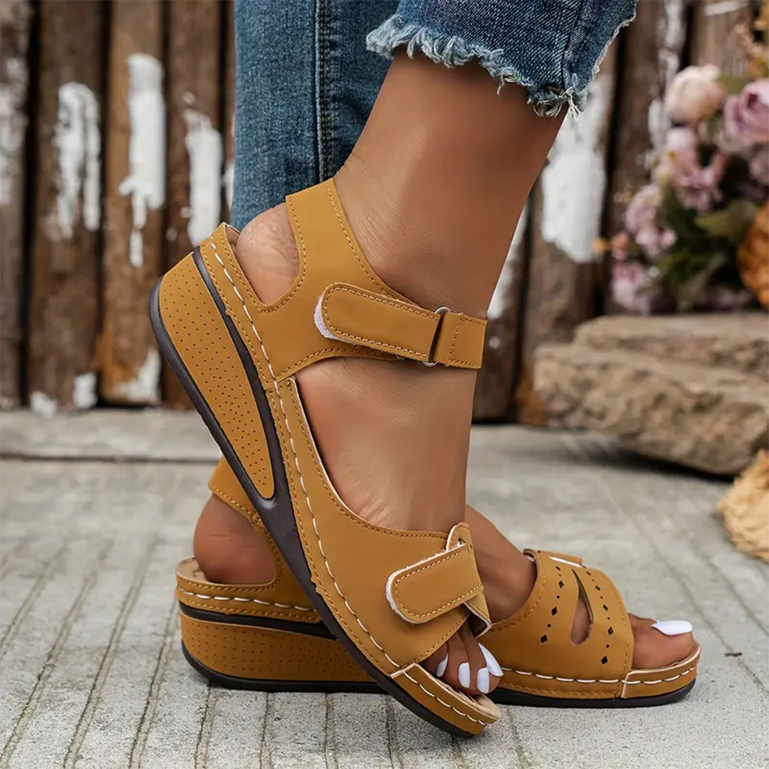 Nolwenn - Comfortable and Elegant Sport Wedge Sandals
