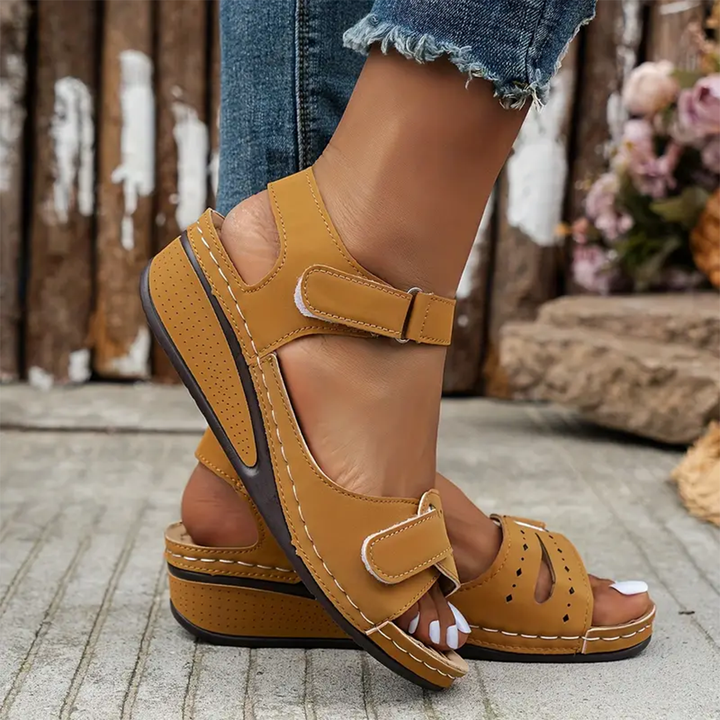 Nolwenn - Comfortable and Elegant Sport Wedge Sandals
