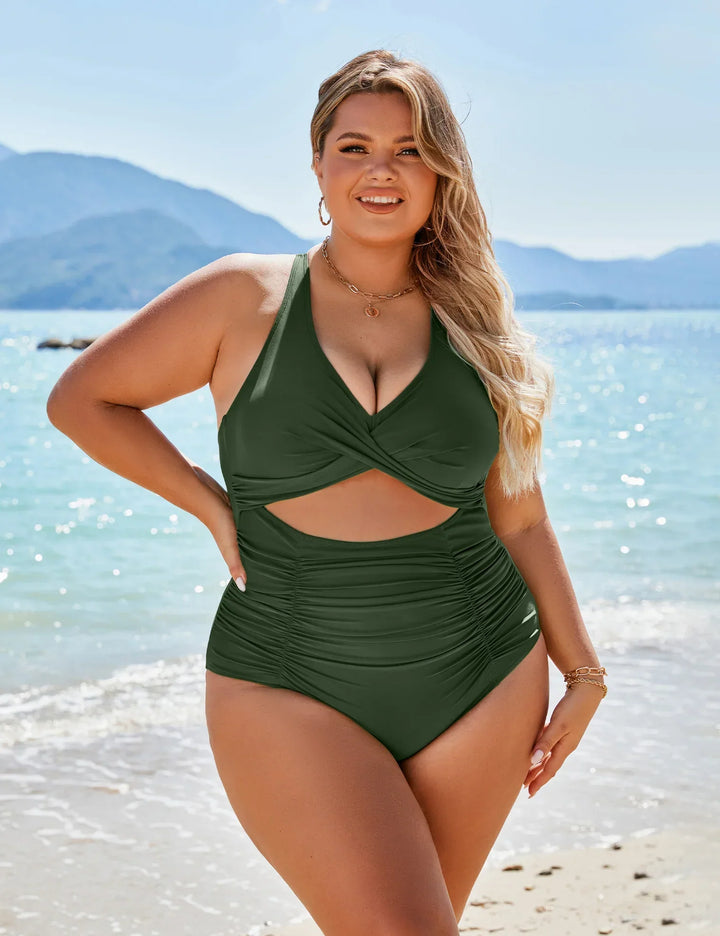 Samara - Ruched Cutout One-Piece Swimsuit