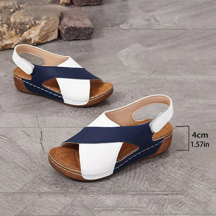 Milena - Ultra Comfortable Orthopedic Sandals with Slanted Heel for Women