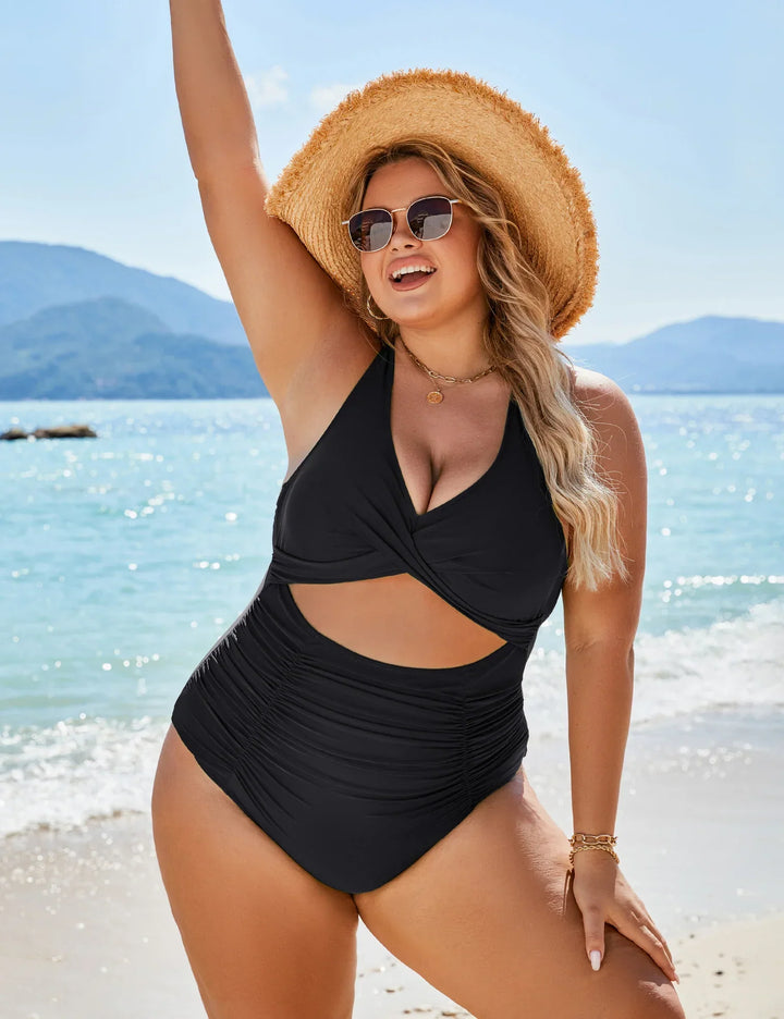 Samara - Ruched Cutout One-Piece Swimsuit