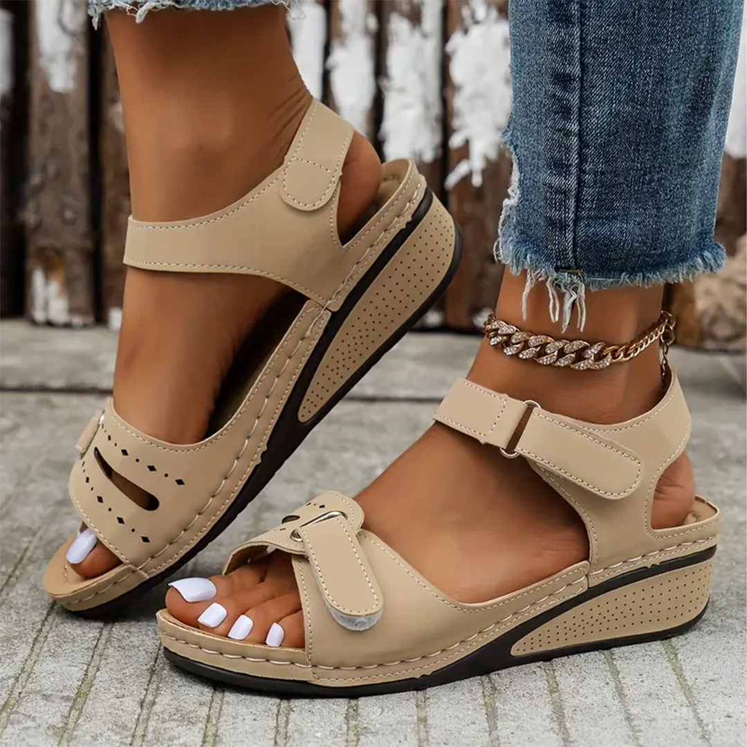 Nolwenn - Comfortable and Elegant Sport Wedge Sandals