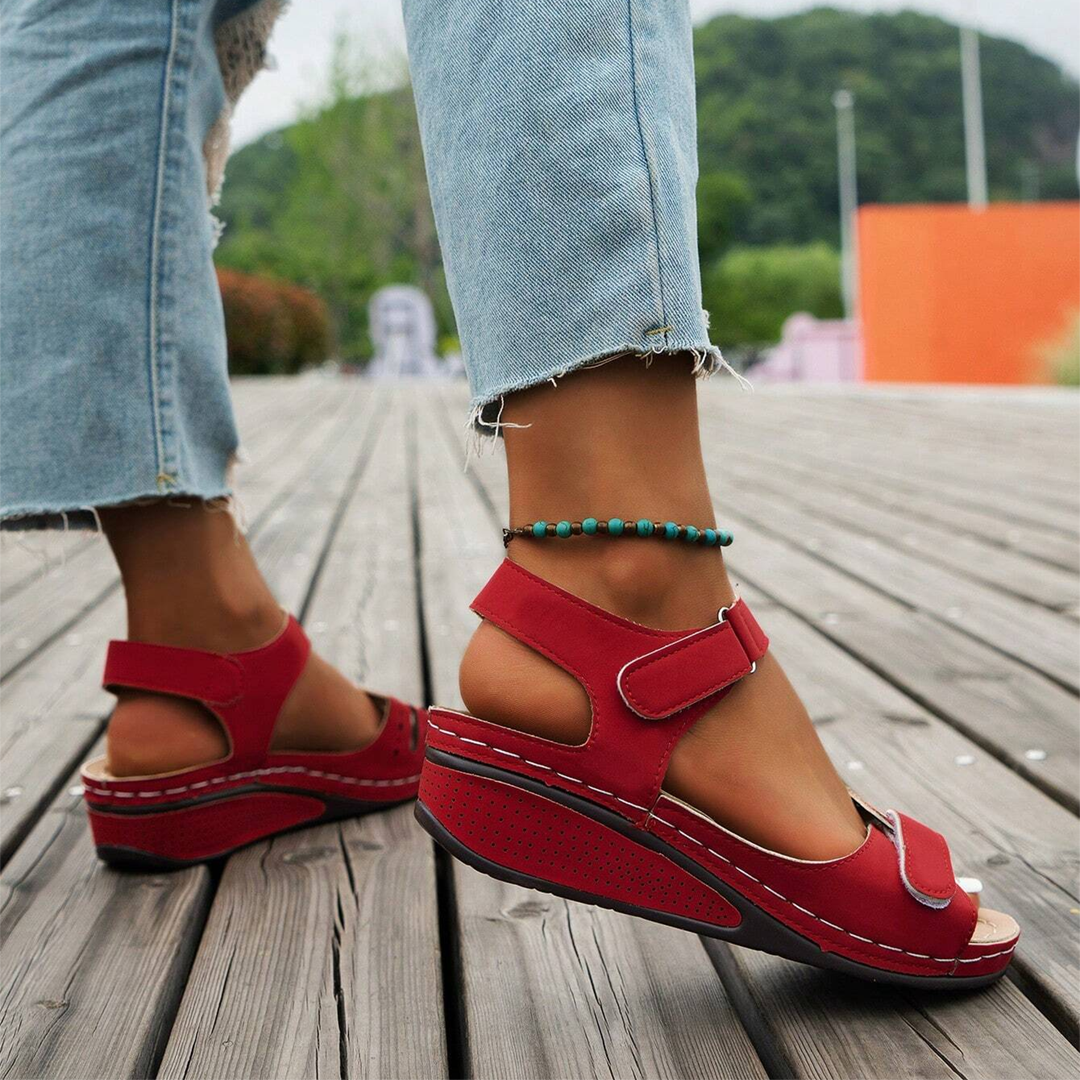 Nolwenn - Comfortable and Elegant Sport Wedge Sandals