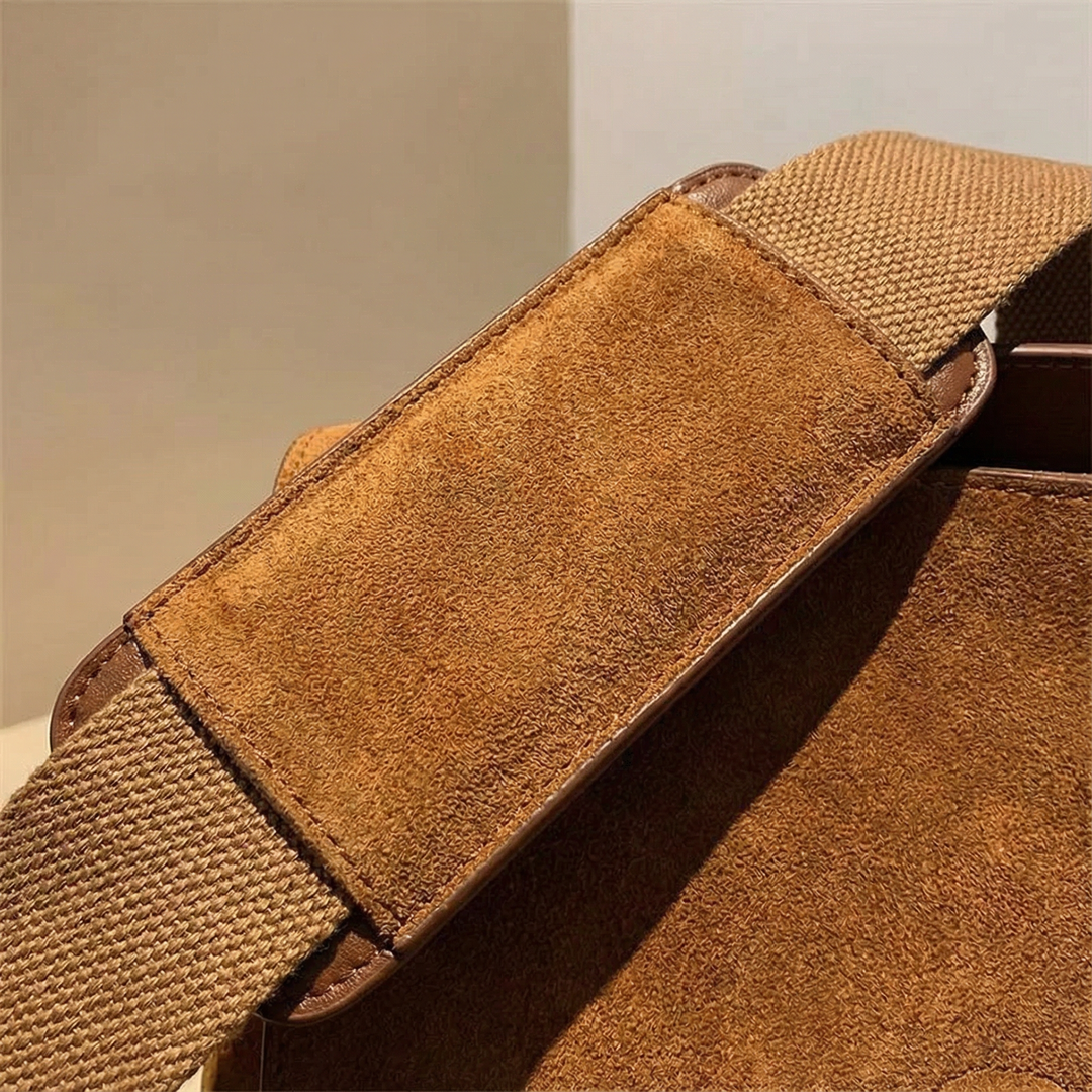 Kalinae - Vintage Suede Shoulder Bag