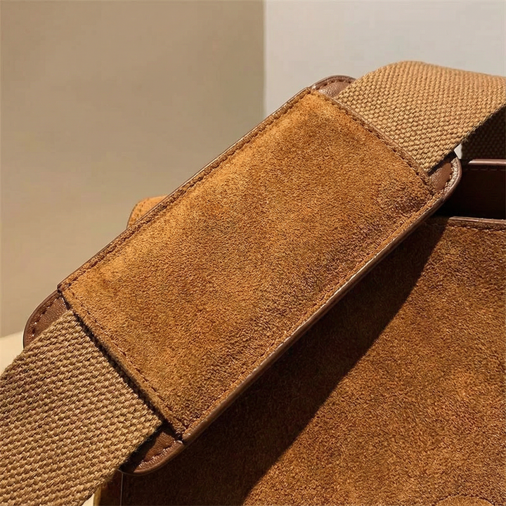 Kalinae - Vintage Suede Shoulder Bag