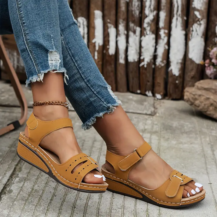 Nolwenn - Comfortable and Elegant Sport Wedge Sandals
