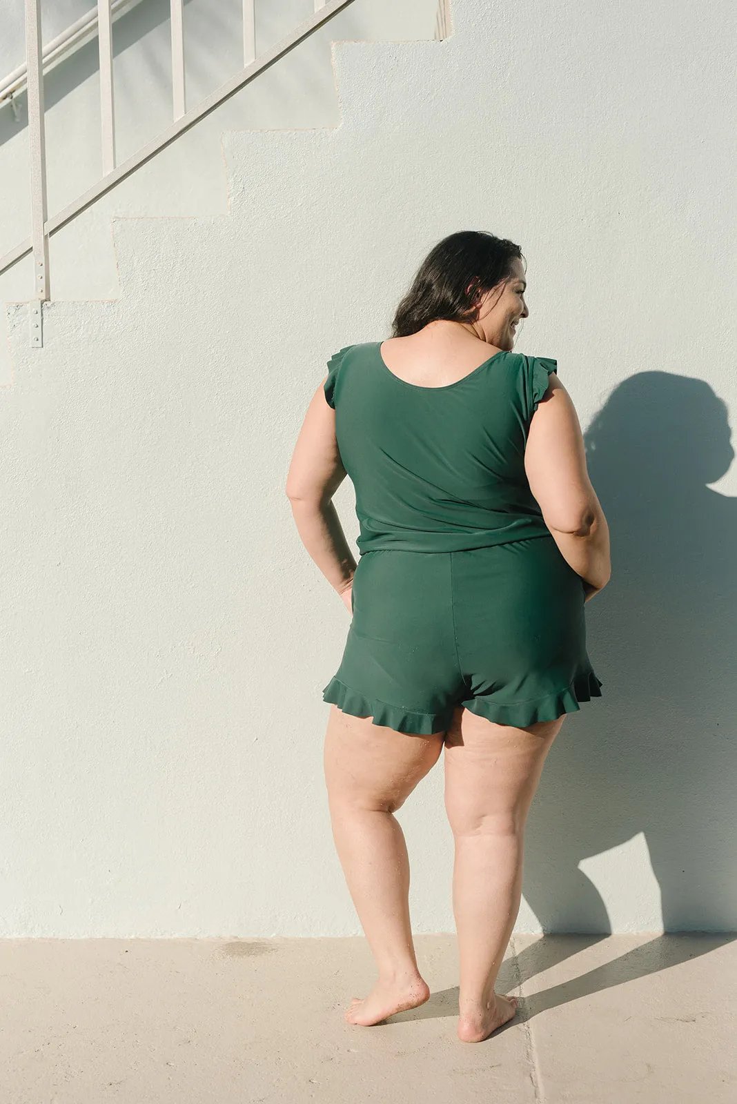 Melisande - Swimsuit with ruffles and built-in bra