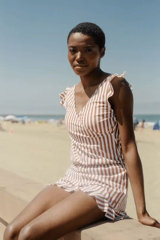 Melisande - Swimsuit with ruffles and built-in bra