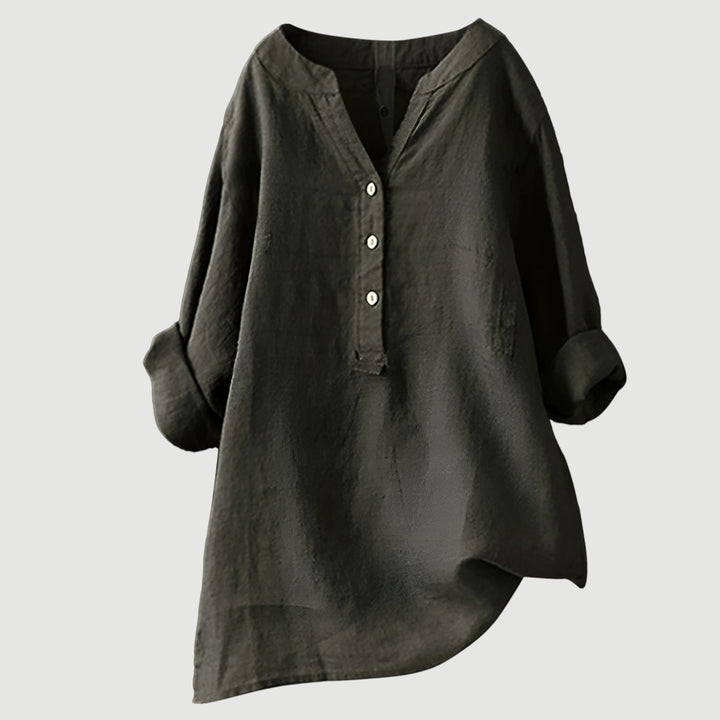 Claire | Relaxed Linen Button Tunic