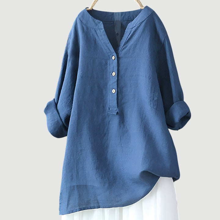 Claire | Relaxed Linen Button Tunic