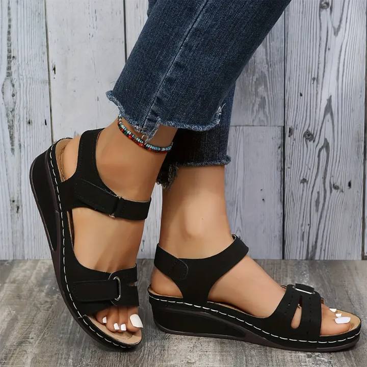 Nolwenn - Comfortable and Elegant Sport Wedge Sandals