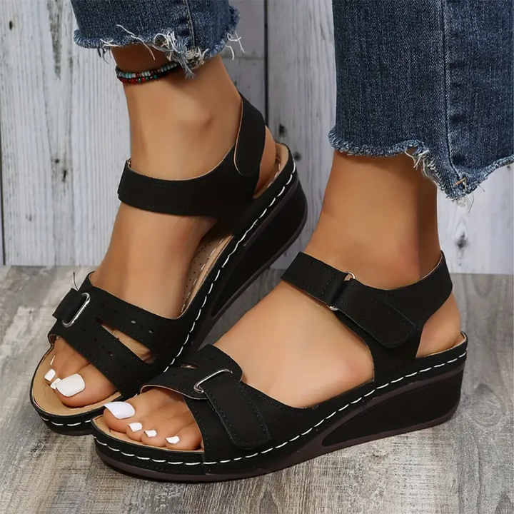 Nolwenn - Comfortable and Elegant Sport Wedge Sandals