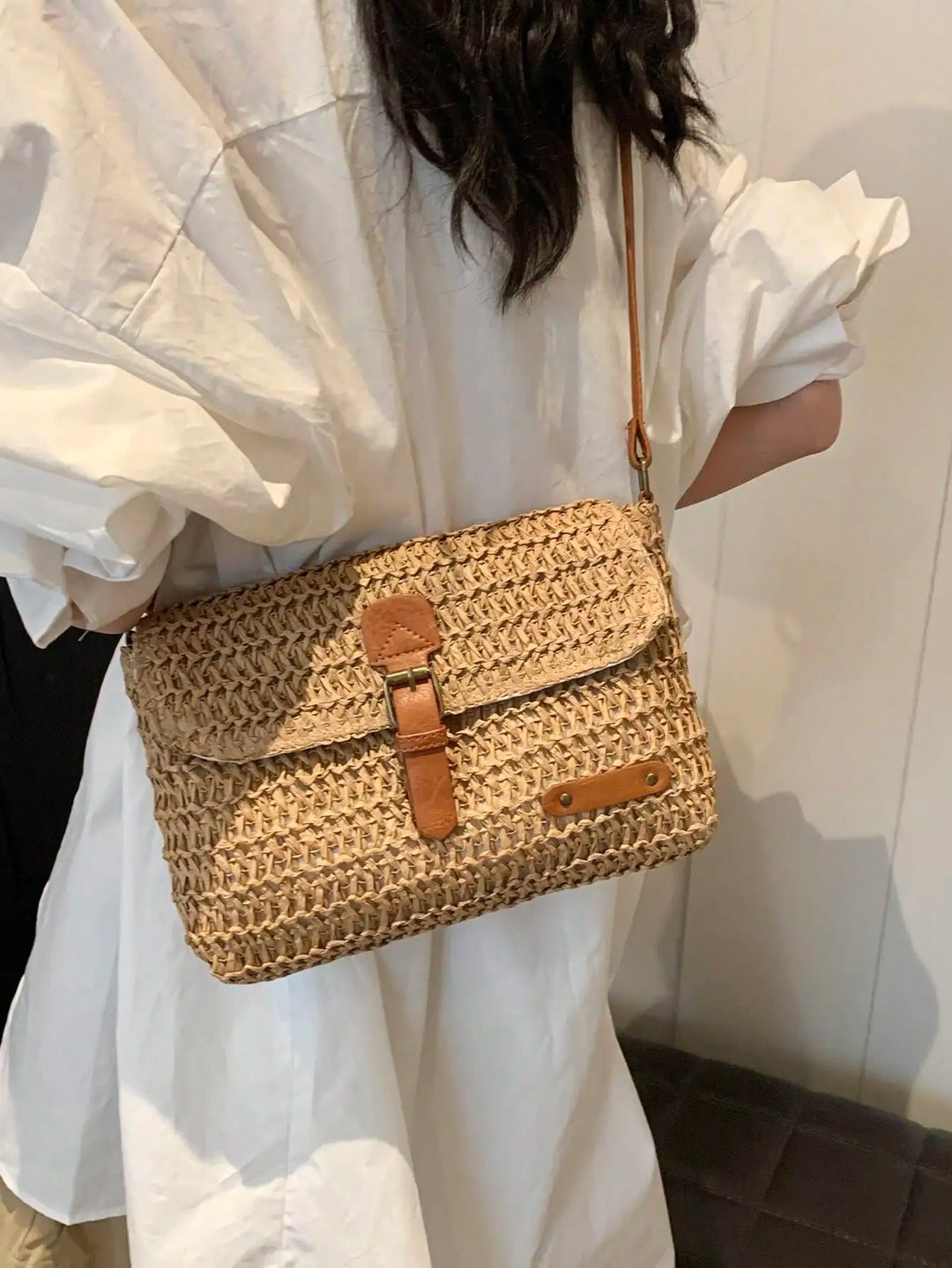 Evelien - Natural Straw Shoulder Bag - The Essential Summer Accessory