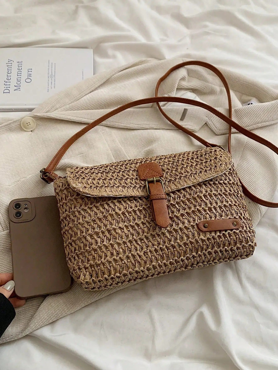 Evelien - Natural Straw Shoulder Bag - The Essential Summer Accessory