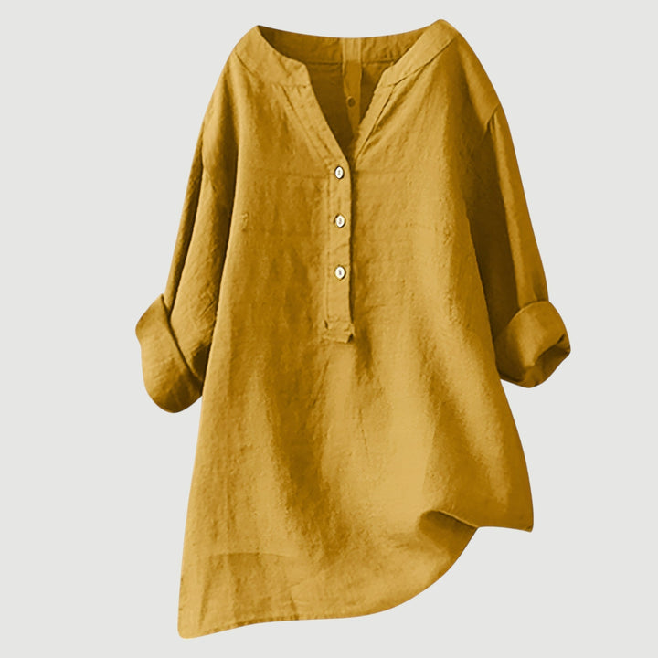 Claire | Relaxed Linen Button Tunic